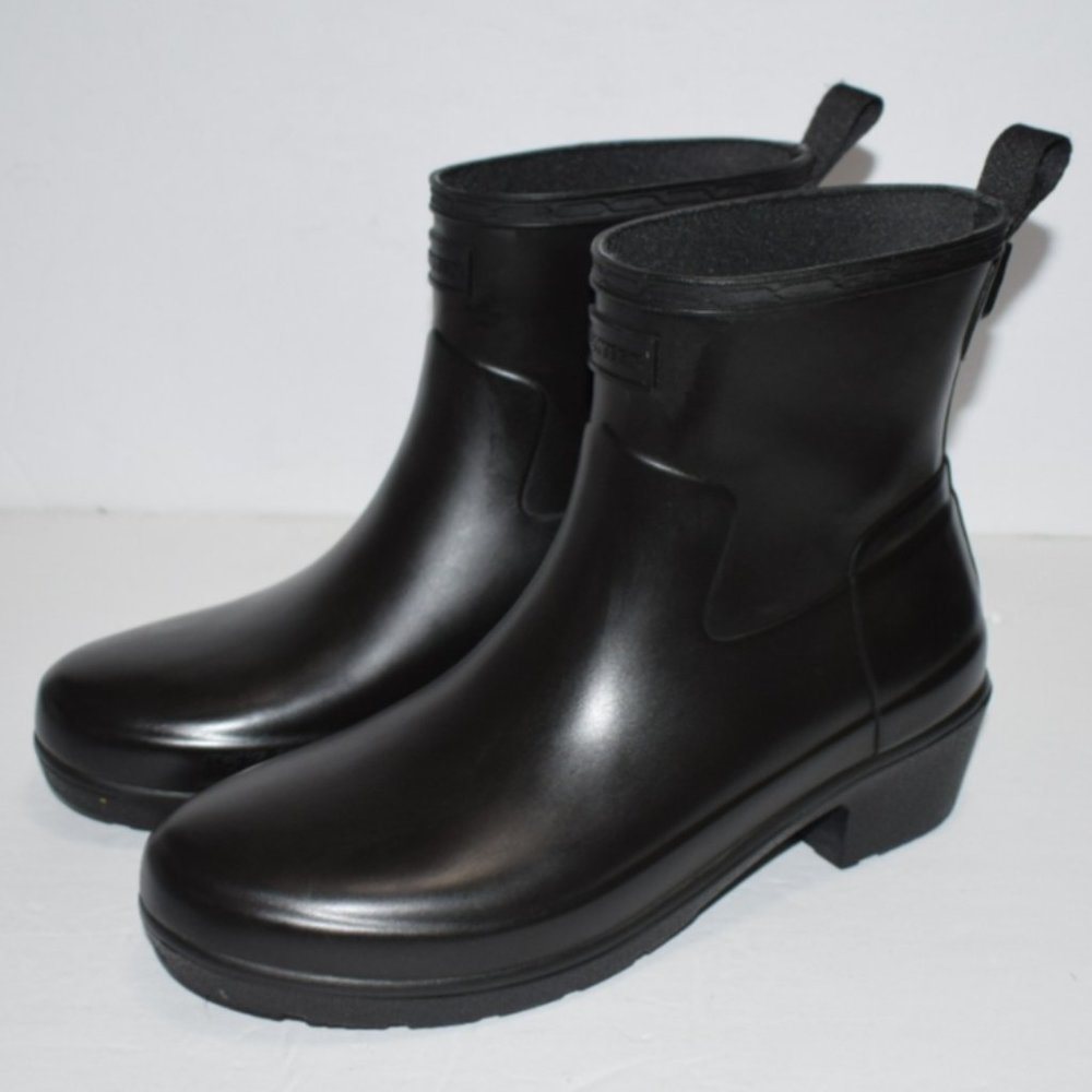 Hunter Women's Refined Low Heel Ankle Rain Boots